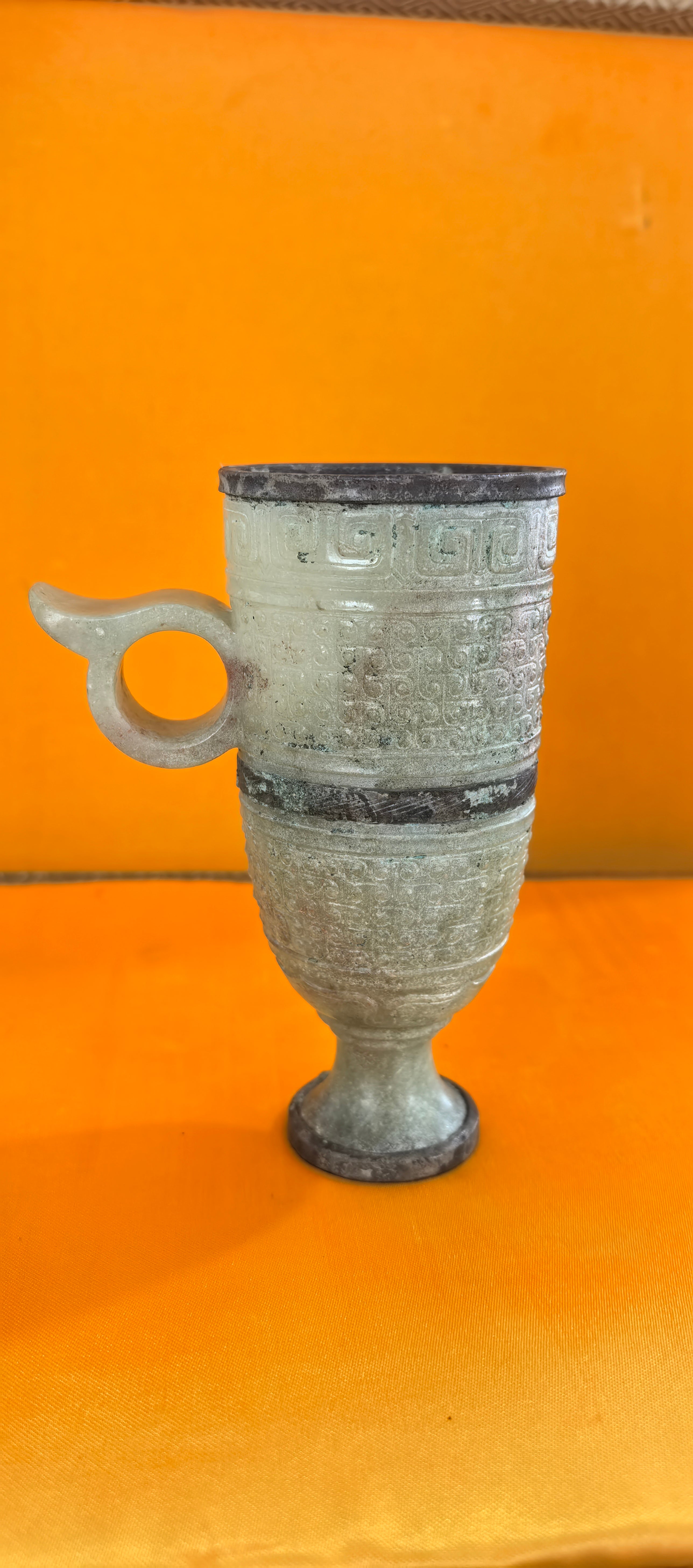 Xinjiang seed material-continuous pattern high-foot cup