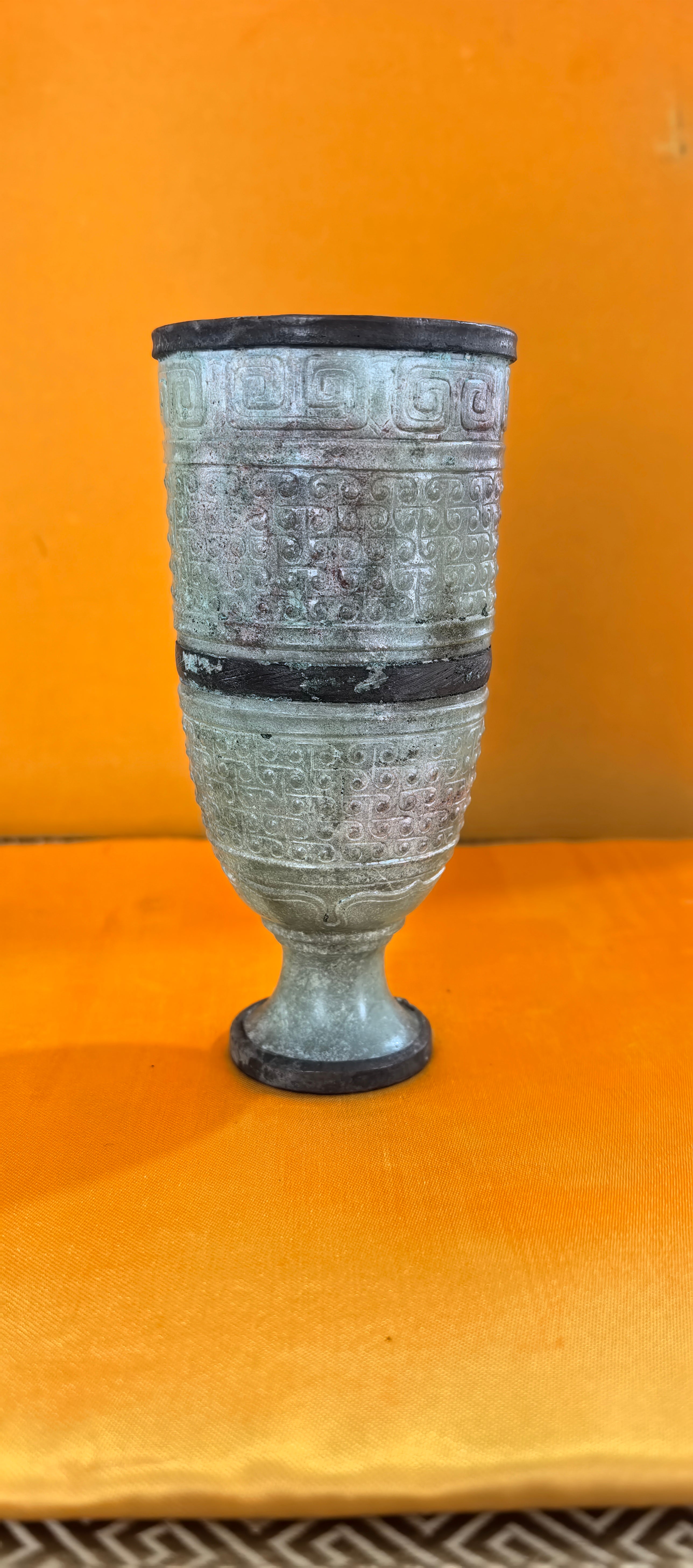 Xinjiang seed material-continuous pattern high-foot cup