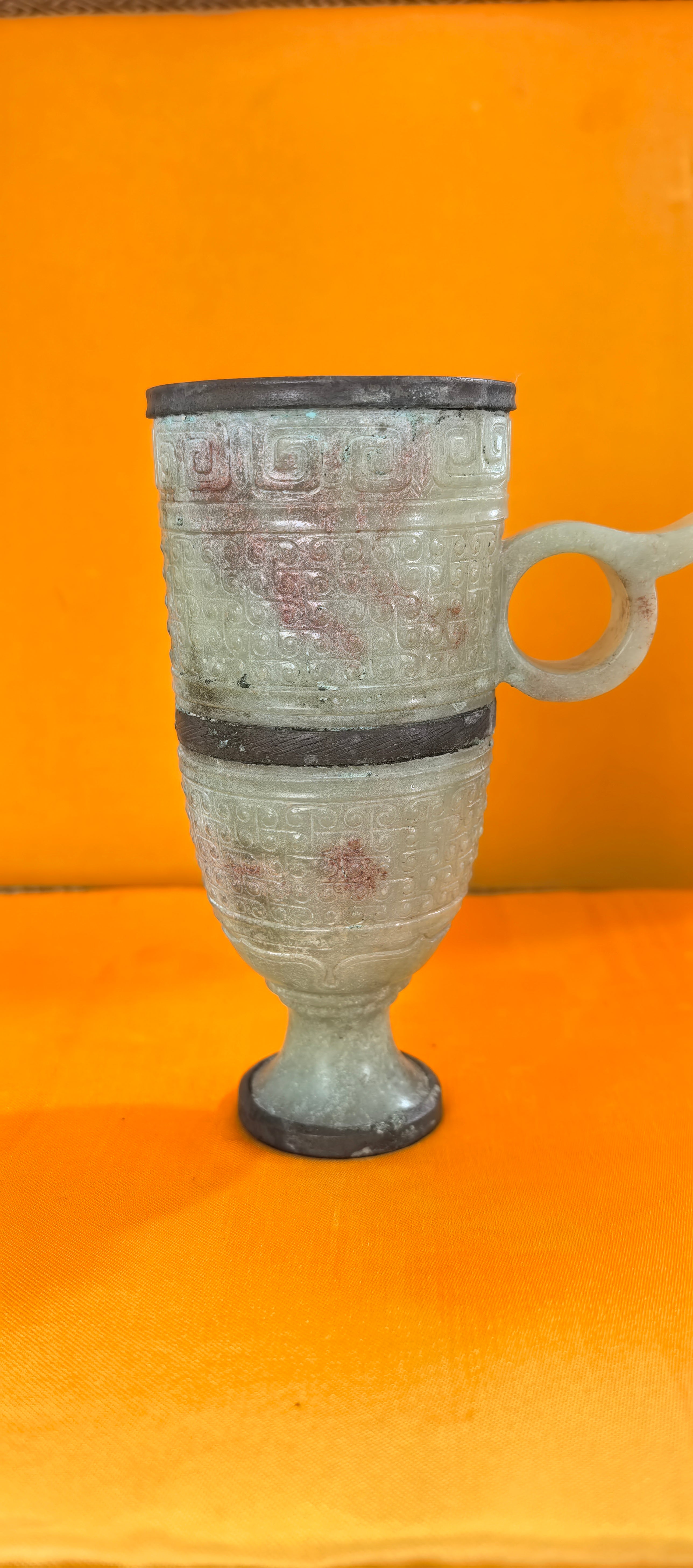Xinjiang seed material-continuous pattern high-foot cup